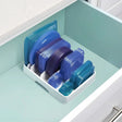 Adjustable Container Lid Storage Rack Kitchen Storage Kitchen Cabinet Organizers