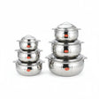 6-Piece Stainless Steel Insulated Hotpot Set Kitchenware Tureens