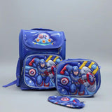 3-in-1 Cartoon School Box Bag Set Kids & Toys School Backpacks