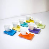 Fancy Coloured Espresso Cup & Saucer Kitchenware Coffee Sets