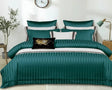 Luxury Cotton Satin Striped Duvet Cover Set Bedding Duvet Covers
