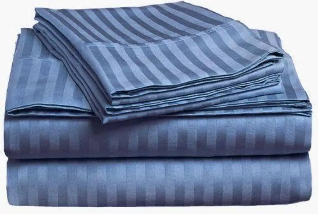 Luxury Cotton Striped Bedsheet Set Bedding Bed Sheets