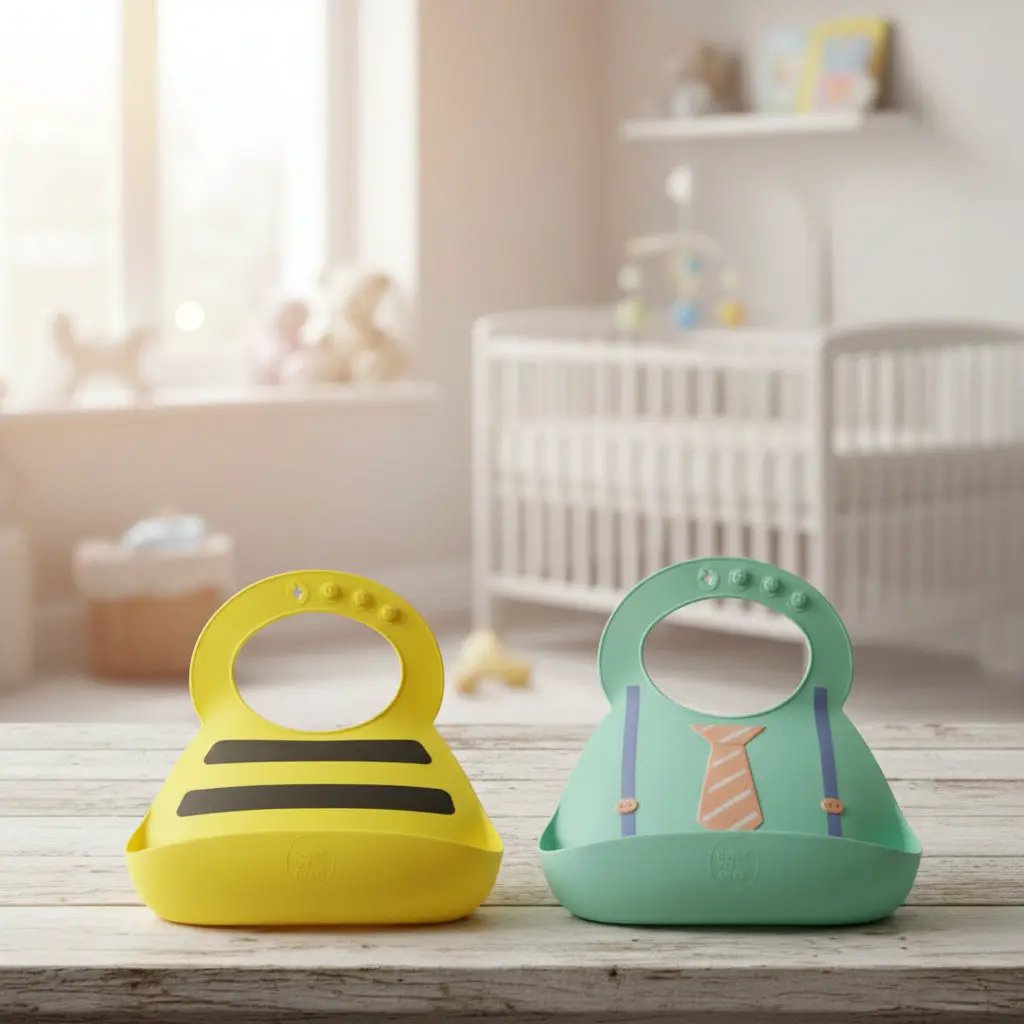 Baby Silicone Feeding Bib Kids & Baby Bibs