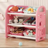 Cartoon Plastic Kindergarten Toy Storage Cabinet Kids & Baby Storage Cabinets