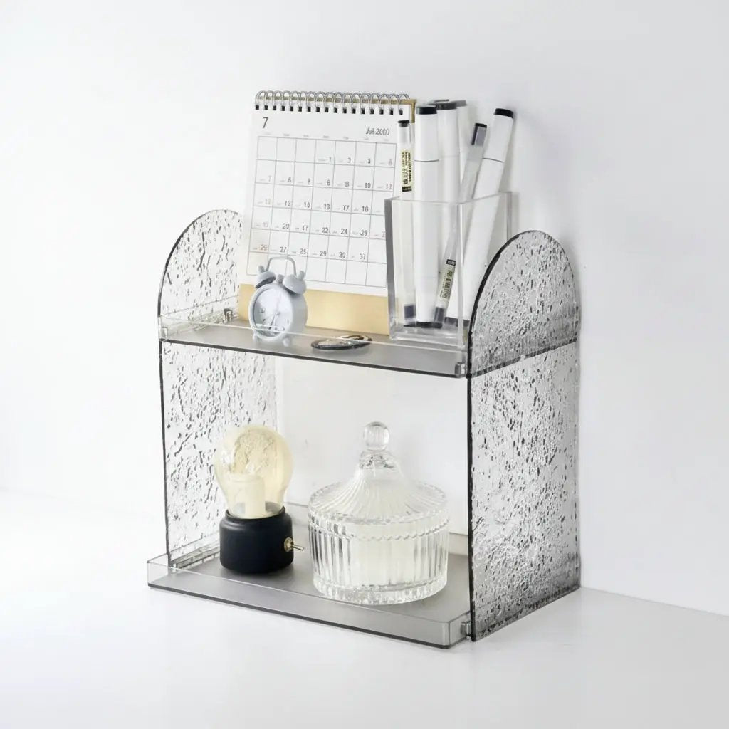 2-Tier Acrylic Storage Rack Home & Storage Household Storage Caddies
