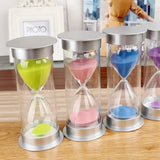 60-Minute Silver Decorative Hourglass Home Decor Hourglasses