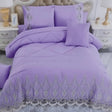 Cotton Lace Duvet Set 6x6 – 5-Piece Bedding Duvet Covers