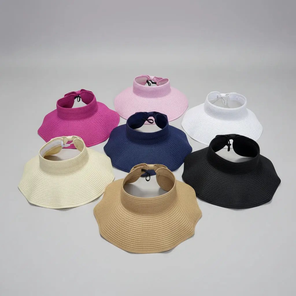 Stylish Wide-Brim Sun Visor with UV Protection Fashion Accessories Visors