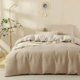 Waffle Weave Cotton Luxury Duvet Cover Set Bedding Duvet Covers