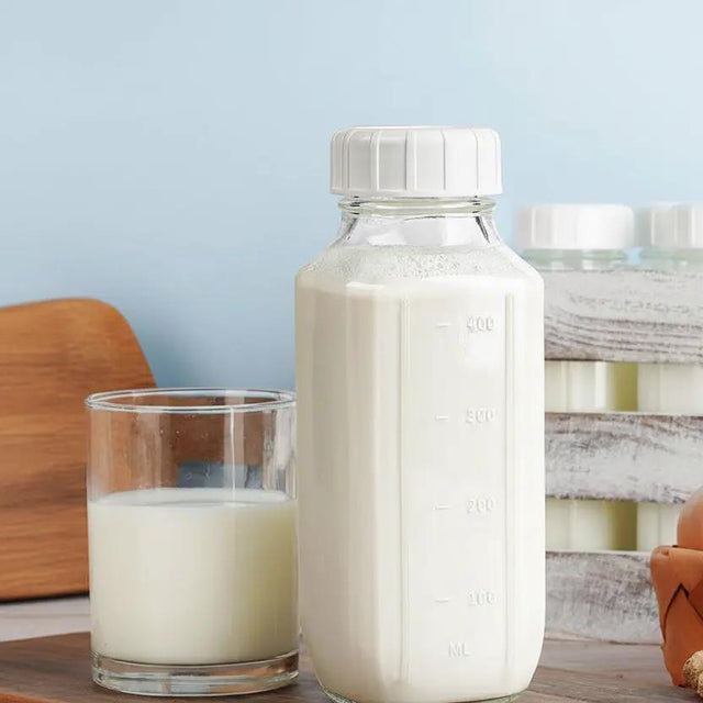 4-Piece Reusable Glass Bottles 500ml Kitchen & Storage Food Storage Containers