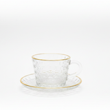 150ml Tea Glass Set – 6 Cups & 6 Saucers Kitchen & Storage Tea Sets