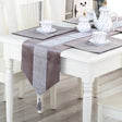 13-Piece Flannel Table & Cushion Set Home Decor Table Runners