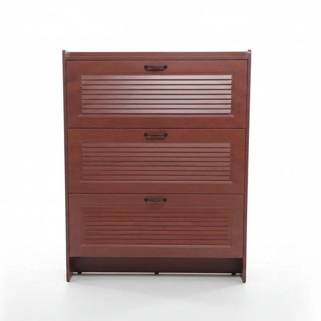 Ultra-Thin 3-Tier Flip MDF Shoe Cabinet Furniture Shoe Cabinets