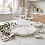 Wavy Wine Glasses Set of 2 Kitchen & Dining Wine Glasses