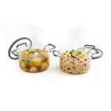Borosilicate Glass Soup Pot Set 4pc Kitchenware Stock Pots