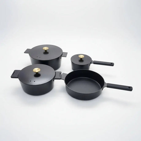 Luxury Cast Aluminium Non-Stick Cookware Set 14pc Kitchenware Cookware Sets