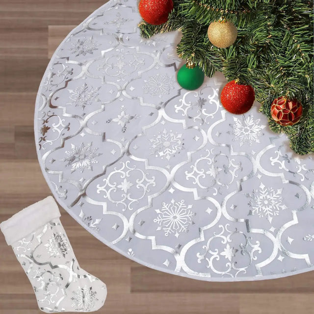 Christmas Tree Skirt And Socks Set Christmas Tree Skirt Sets Christmas Tree Skirts