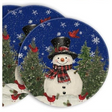 34cm Plaid Christmas Round Placemats Set Of 4 Placemats Placemats