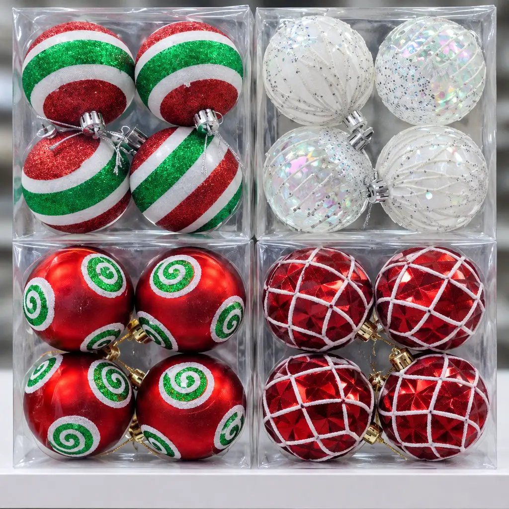 6cm Christmas Ball Ornaments Set Of 6 Christmas Tree Ornaments Holiday Ornaments