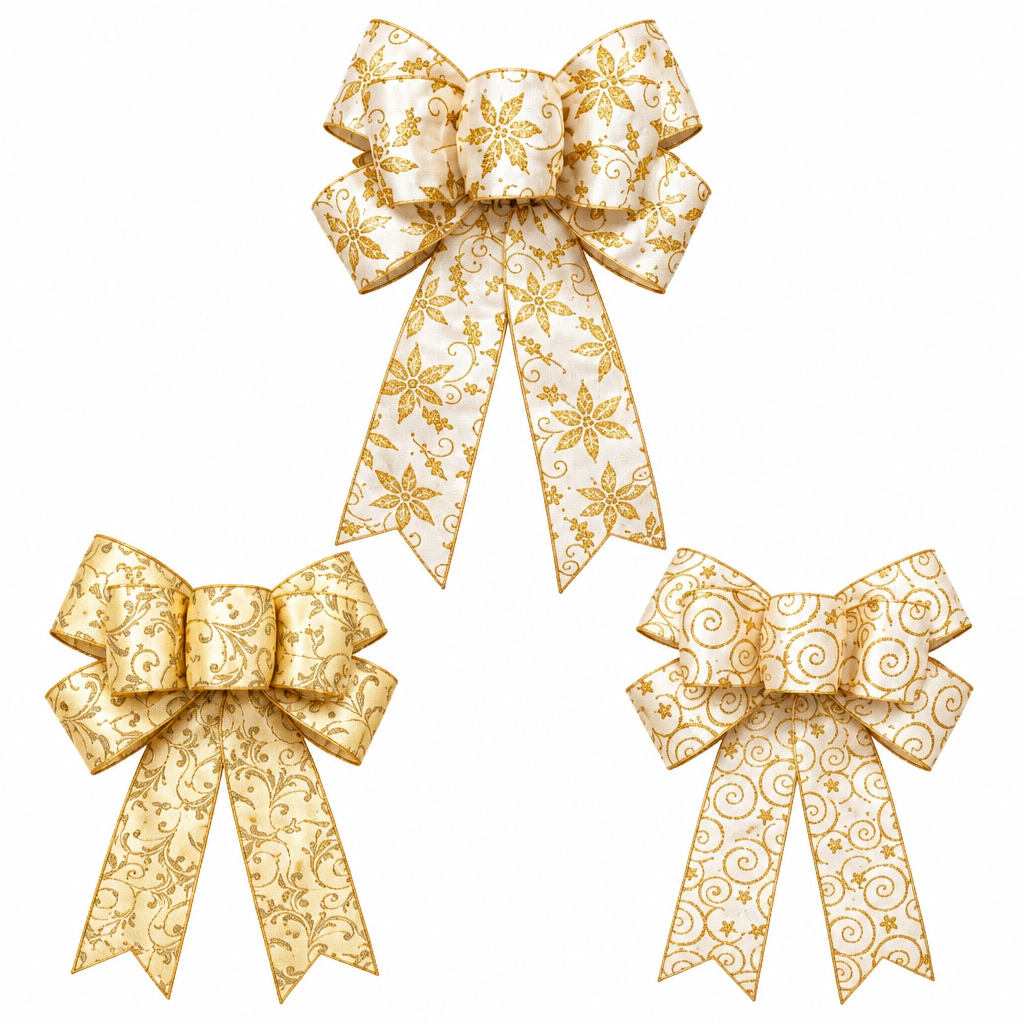 Christmas Bow Decoration 24 × 35cm Christmas Bow Decorations Holiday Ornaments