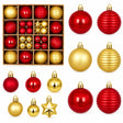 36-Piece Assorted Christmas Ball Ornaments Christmas Tree Ornaments Holiday Ornaments