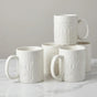 350ml London Engraved Ceramic Cups Set Of 6 Ceramic Cup Set Mugs