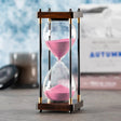 Sand Hourglass With Bamboo Stand Decorative Hourglass Hourglasses