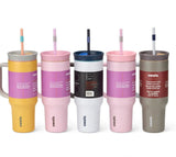 40oz Insulated Tumbler With Handle And Straw Insulated Tumbler Tumblers