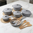 11-Piece Ceramic-Coated Die-Cast Cookware Set Cookware Set Cookware Sets