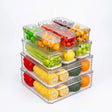 10-Piece Stackable Fridge Organizer Fridge Organizer Set Kitchen Cabinet Organizers