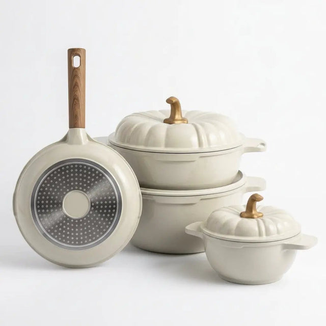 Pumpkin Granite Cookware Set 9-Piece Cookware Set Cookware Sets