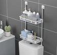 2-Layer No-Drill Multipurpose Shelf Storage Shelf Rack Wall Shelves & Ledges