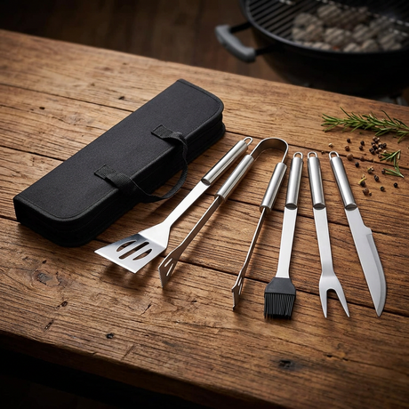 BBQ Grill Utensil Set With Storage Bag BBQ Tool Set Kitchen Utensil Sets