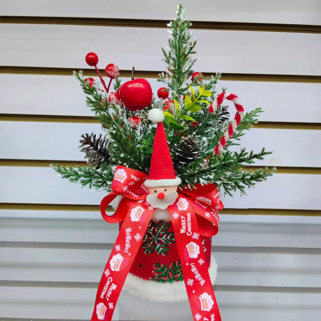 Small Santa Christmas Centrepiece Christmas Centrepiece Seasonal & Holiday Decorations