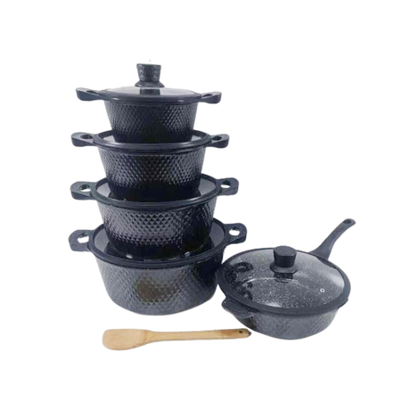 Bosch 11 Piece Cookware Set with Silicone Lid Covers | Made in Germany | Durable and Stylish Cookware- Furaha Finds Kenya