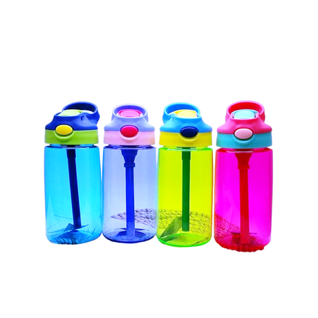 Children Adult Portable 500ml Capacity BPA-free Outdoor Sports Water Bottle Straw Cup Bottle | Travel | Adventure Drinking Water Bottle | Multiple Colors- Furaha Finds Kenya
