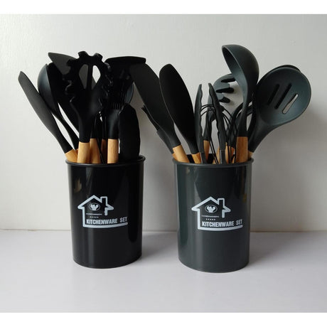 High Quality 12pc Silicone Spoon Set | Durable and Versatile Kitchen Utensils- Furaha Finds Kenya