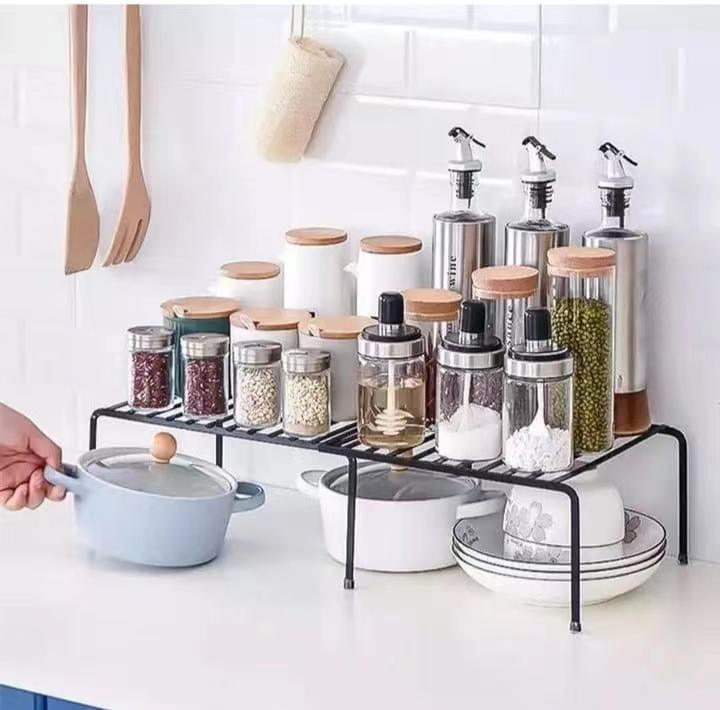 Furaha Finds Expandable Metallic Shelf Raiser 