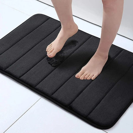 Furaha Finds High-Quality Absorbent Fabric Bathroom Door Mat