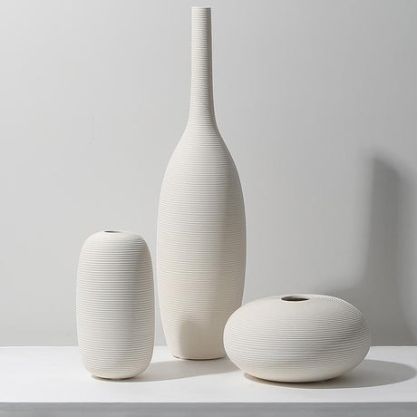 Furaha Finds ceramic 3 in 1 ceramic flower vase set