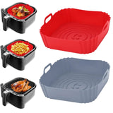 Reusable Silicone Air Fryer Mould | 22cm x 26cm | Nonstick, Secure, Flexible, Stain resistant, Heat-resistant