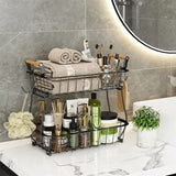 2 Tier Detachable & Portable Nordic Metallic Fruit, Vegetable Basket Rack | Multifunctional | Kitchen, Living Room, Dining Room, Living Room-Furaha Finds