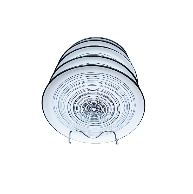 6 Piece Ceramic Dinner Plates | Elegant and Durable | Perfect For Daily Dining & Special Occasions