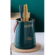 Elegant Ceramic Cutlery Multipurpose Holder with Draining Tray | White & Green | Ideal for organizing cutlery, utensils, and other kitchen tools- Furaha Finds Kenya