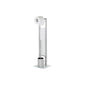 Free Standing 304 Stainless Steel Tissue Holder & Toilet Brush Set Elegant & Fashionable Metal Tissue Holder Silver & Black
