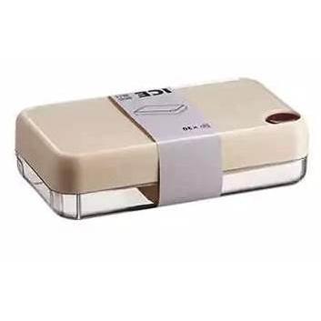 Household Silicone Ice Cube Maker with Press & Pour Mechanism