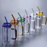 Furaha Finds Square Glass with Colored Handle
