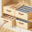 Partitioned Closet Organizer | Foldable Storage Box for T-Shirts, Leggings, Socks, and More | 44cm x 47cm x 20cm- Furaha Finds Kenya