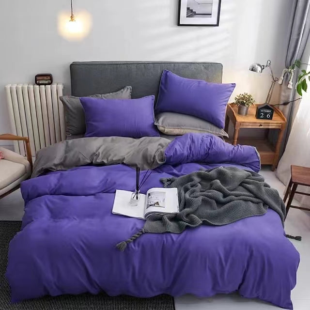 Extra King Size 7 ft x 8 ft Duvet Cover Set  |Soft Cotton Blend Fabric, Includes 2 Pillowcases | Ideal For Master Bedrooms and Large Beds