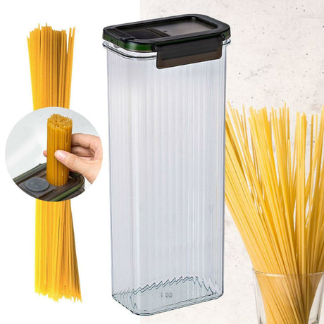 Airtight Multipurpose Storage Jar 29cm PP Container for Spaghetti Cereals & Food Storage- Furaha Finds Kenya